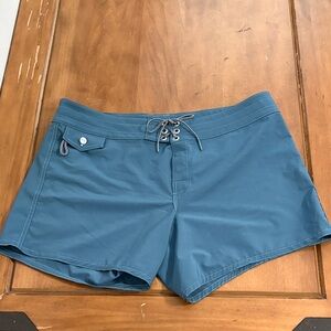 Birdwell Teal Lace-Up Women's Board Shorts Size 16